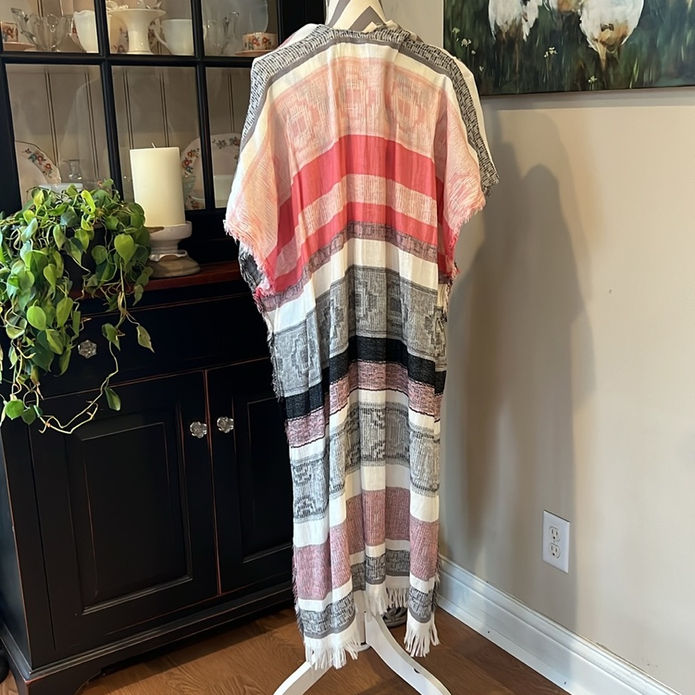 New Nordstrom Caslon Open Front Top With Tie - image 3